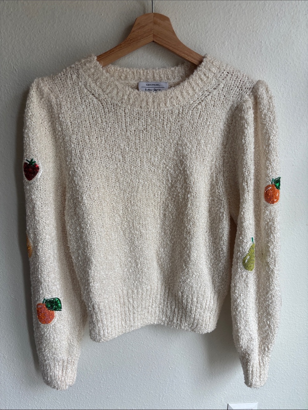 & Other Stories Wool Blend Cozy Fruit Sweater Small - Picture 2 of 9